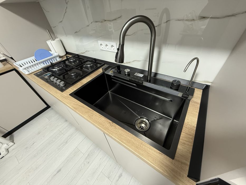 Chiuvetă Smart Multifuncțională Neagră 75x45 cm