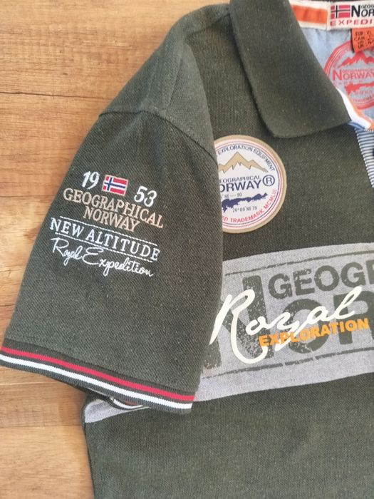 Тениска с яка Geographical Norway