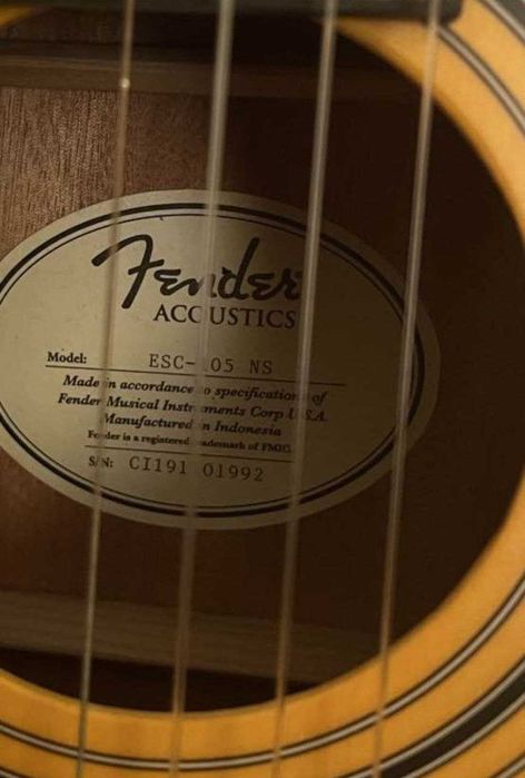 Акустическая гитара Fender
