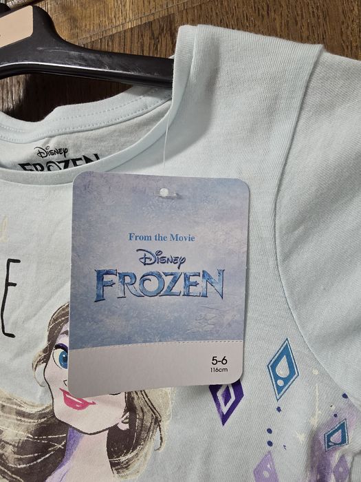 Tricou fata 116 cm 5-6 ani cu Elsa