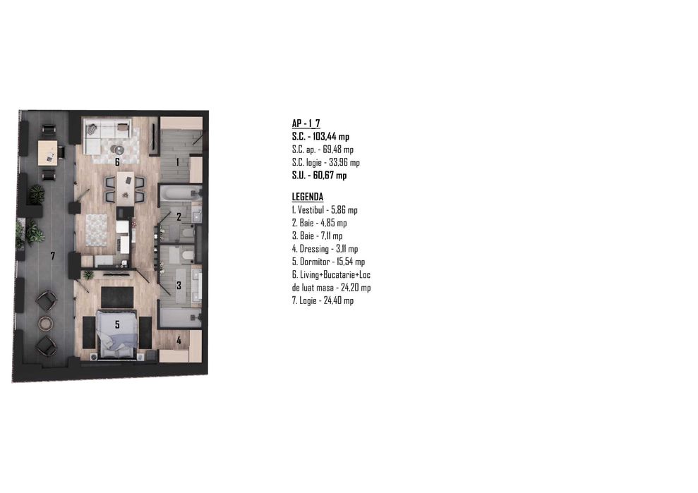 Apartament de vânzare – Nr. 11 | Sophie Residence, Oradea