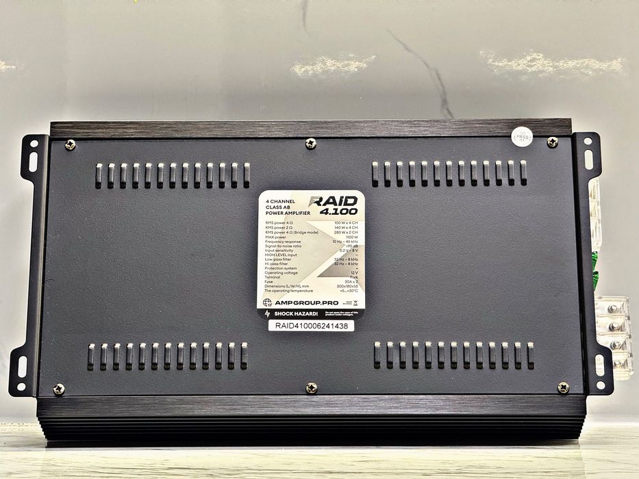 Усилитель AMP-RAID 4.100(4-канальный усилитель,4 kanal usilitel)