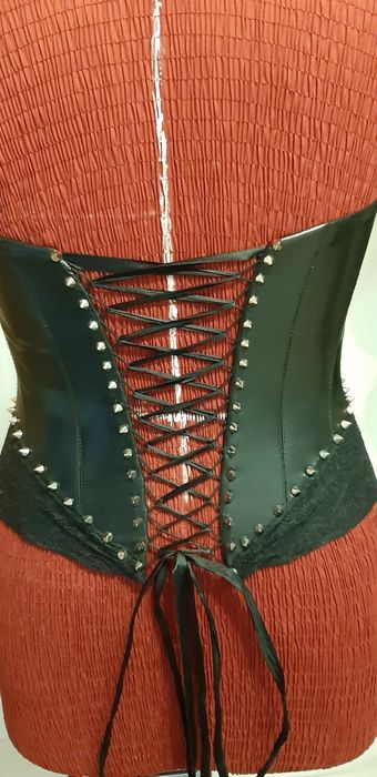 Corset ska punk,gothic,piele ecologica