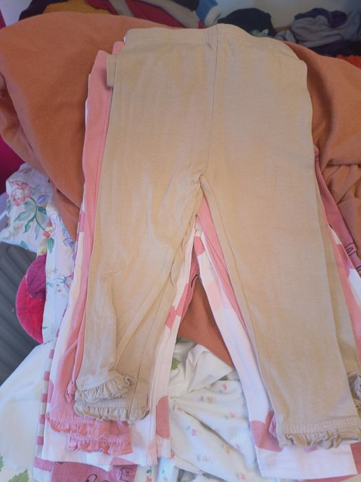 pantaloni bebe/set colanti  bebe /set  pantaloni colanți noi 86 cm