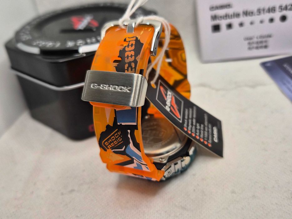 Ceas Sport Barbati Casio g shock GA2100SS METAL Limited Edition orange. Nou,Garantie 2 ani