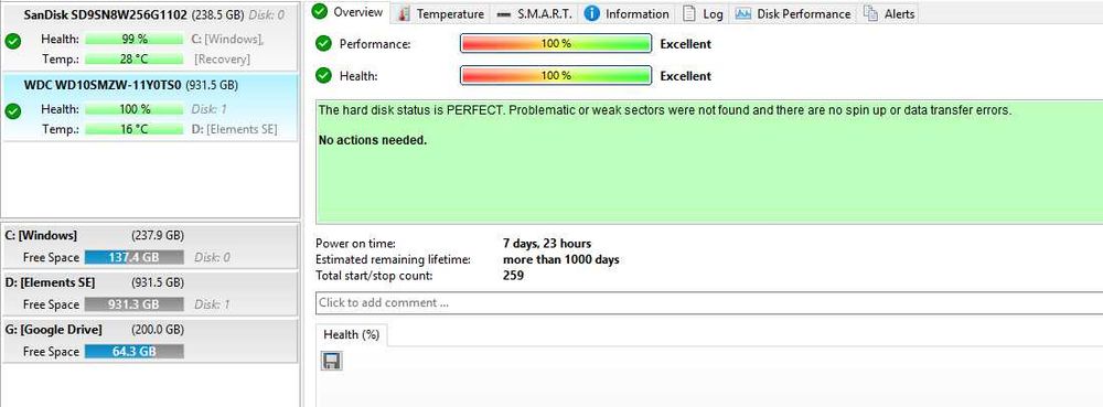 HDD extern WD 1TB 100% viață 7 zile USB 3.0 Elements SE