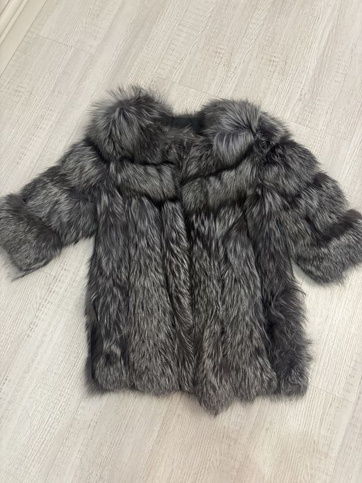 шуба из чернобурки поперечка