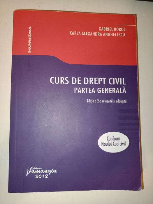 Curs de drept civil Partea generala Gabriel Boroi