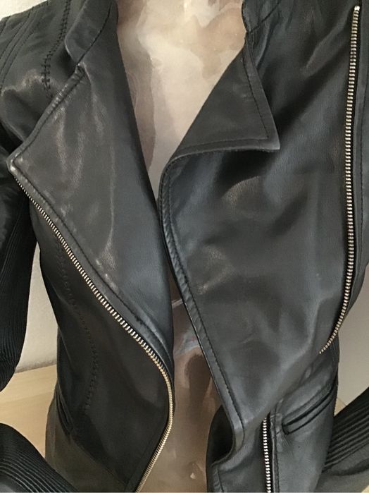 Кожено яке-ест. кожа XS