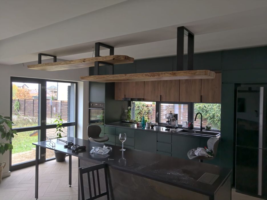 Polite lemn masiv rustic