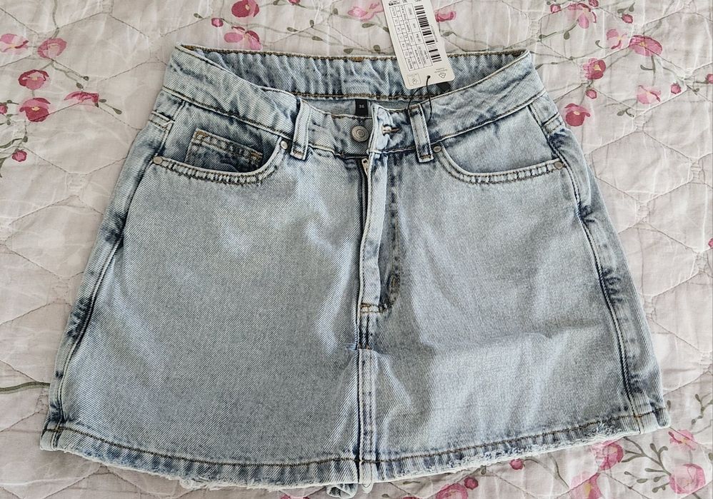 Fustă-pantaloni denim
