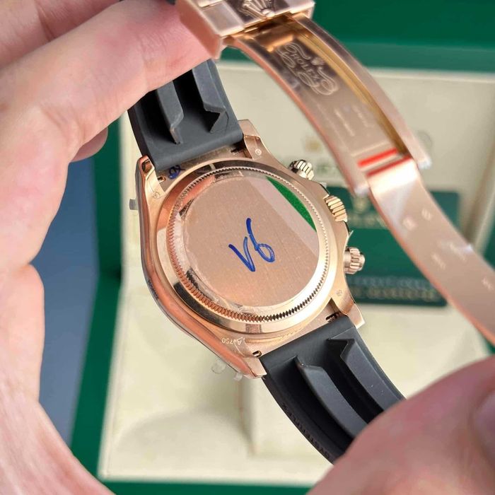 Rolex Daytona 4130 пълно розово злато / каучук