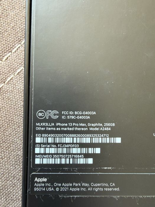 iPhone 13 Pro Max, Graphite, 256GB