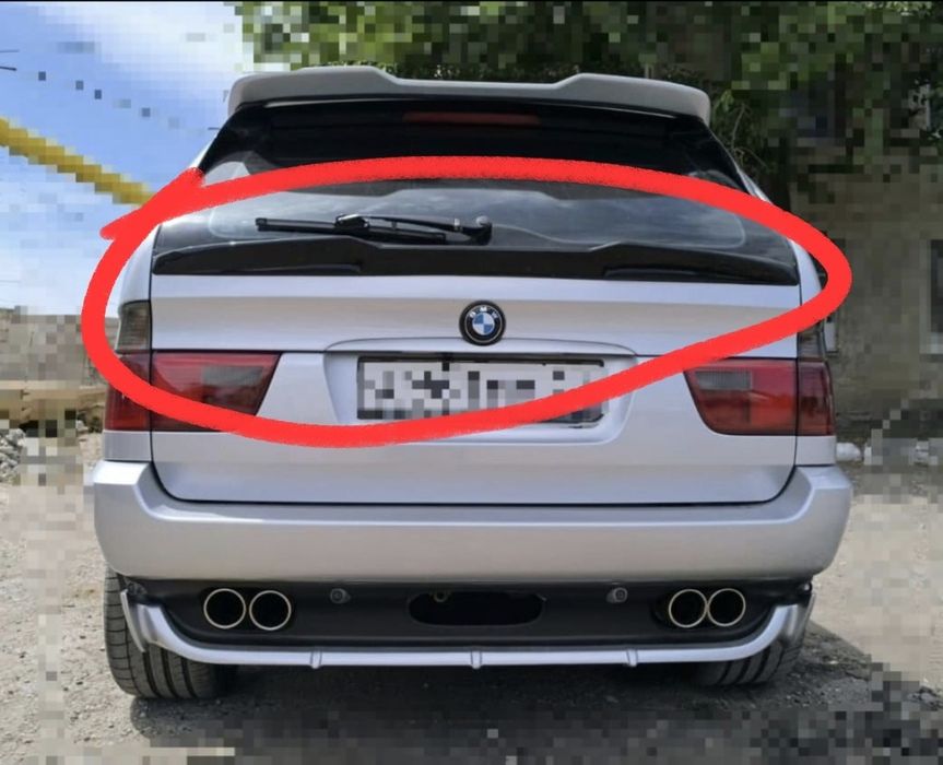 BMW X5 E53 средний спойлер зубастик