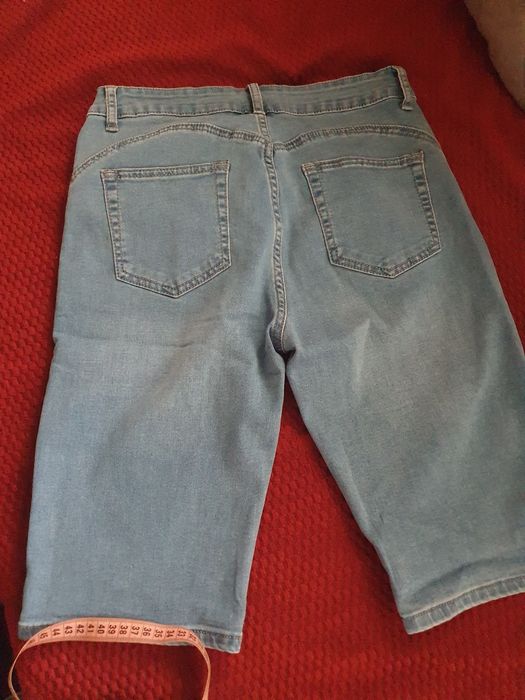 Дънкови ластични бермуди