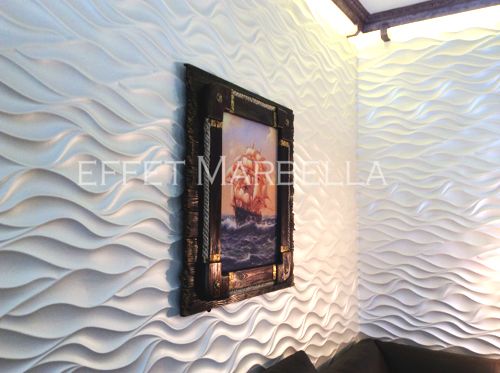 Декоративни 3D панели - 3д гипсови панели, облицовки за стени 0034