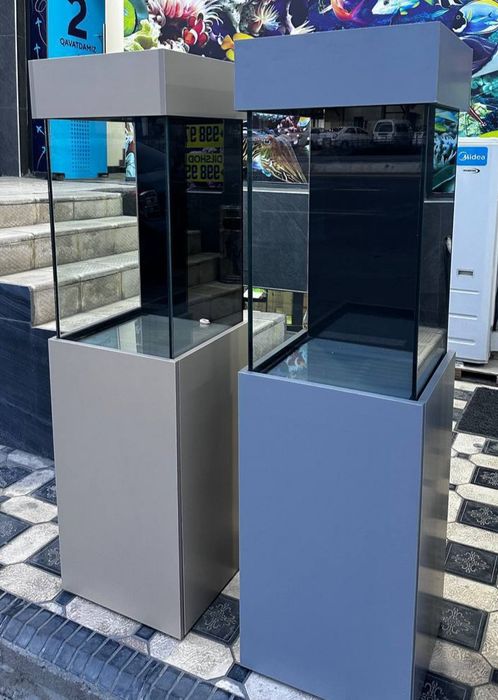 Аквариум с тумбой новый