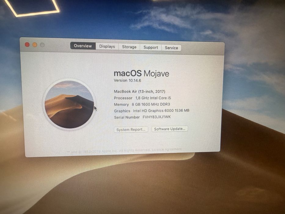 Macbook air 2017 A1466