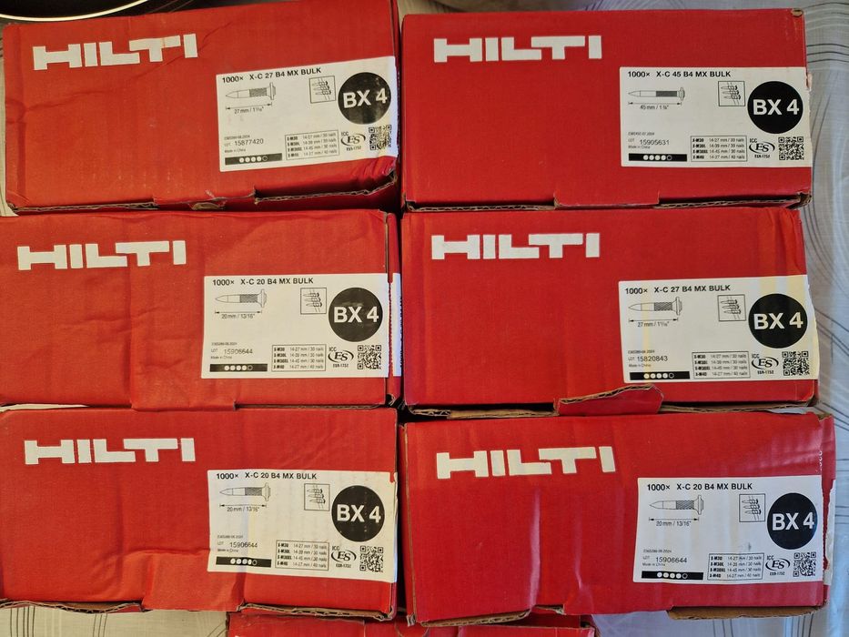 Hilti, cuie pentru pistol BX4
