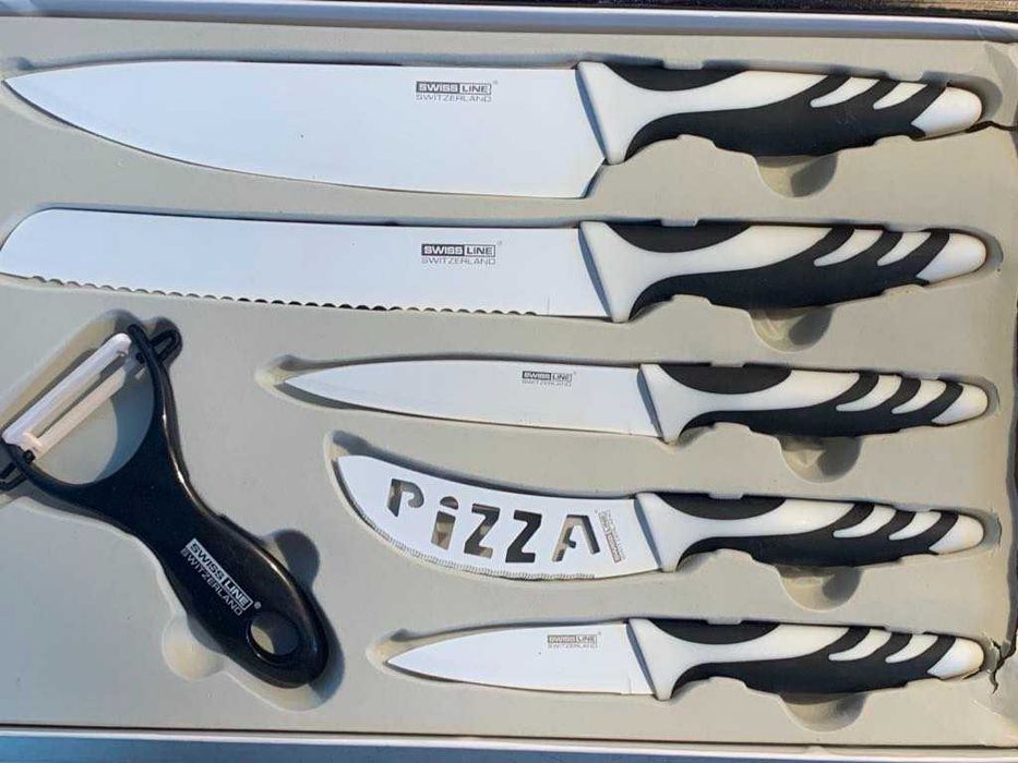 Сет,лот,комплект нови ножове-Swiss line-5+1броя