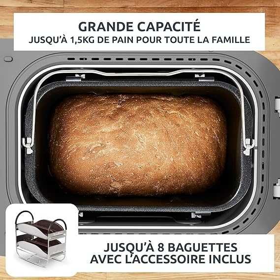 Moulinex Mașină de făcut baghete, 16 programe, OW610110, alb.