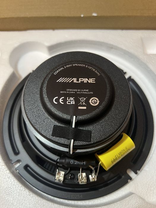 Alpine BRV-S65 6-1/2-дюймовые двухполосные коаксиальные динамики Mid