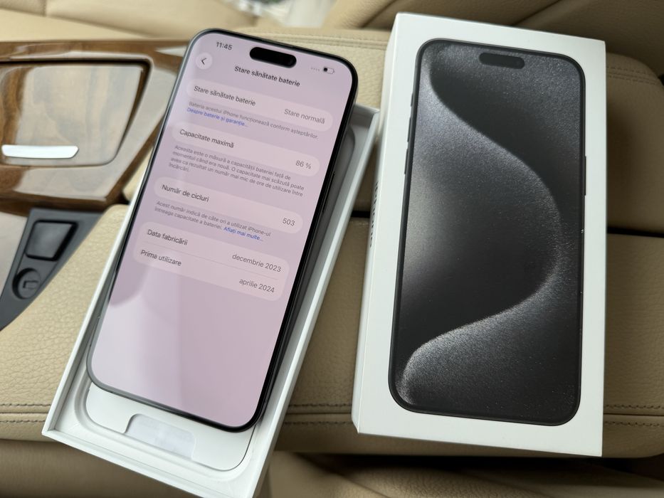 iPhone 15 PRO MAX Titanium Black•256GB•Neverlocked | Fullbox |