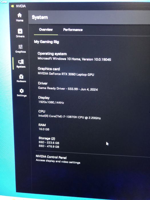 laptop gaming gigabyte i7-10870 nvidia 3060 6gb