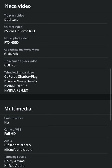 Laptop gaming ASUS TUF A14 FA401UU  RYZEN 7, 16GB RAM, RTX 4050, 1.5TB SSD