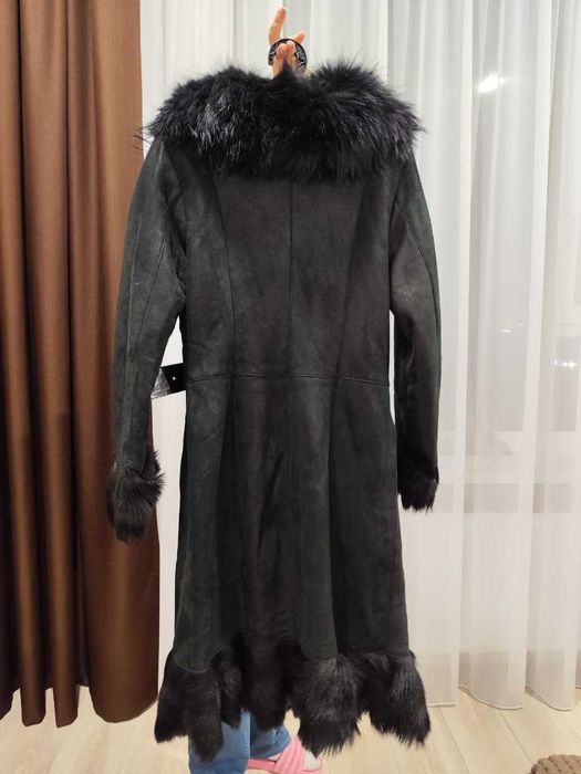 Дубленка турецкая черная