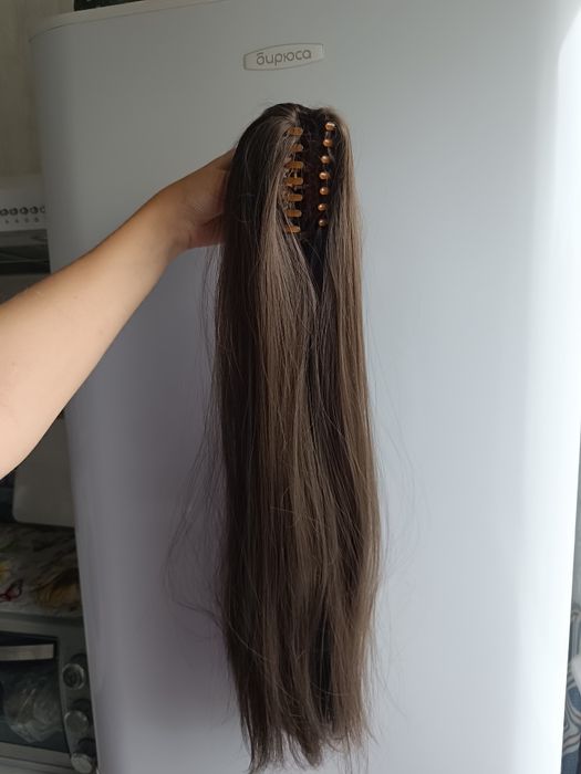 Волосы (хвост на заколке) 60см