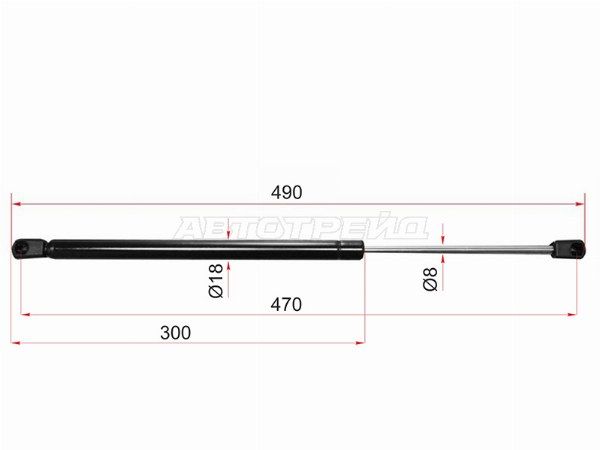Амортизатор крышки багажника Toyota Allex