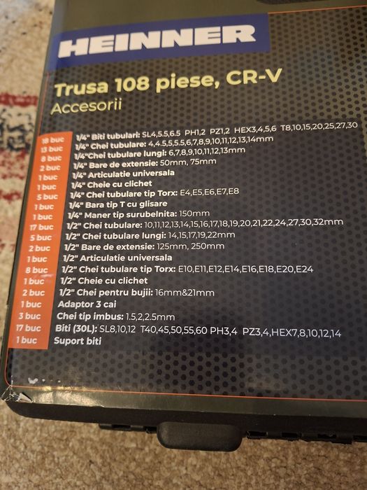 Trusa scule 108 piese