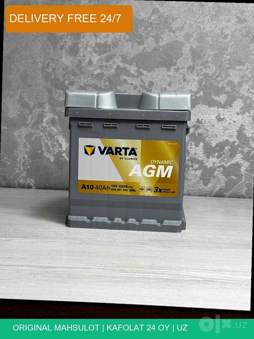 Akurator Varta AGM 40Ah 420A Spark Matiz Labo akkumlyator