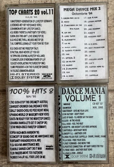 Lot 12 casete muzica Eurodance