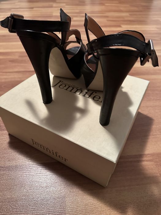 Pantofi eleganti cu toc, negru, 38, ca noi