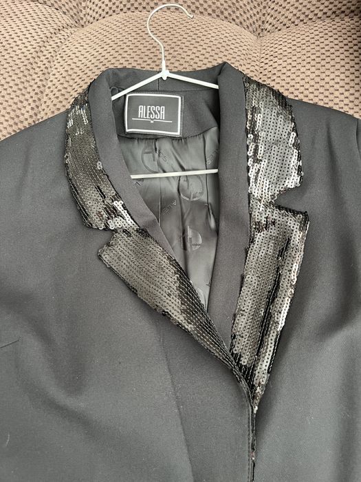Черен блейзър с пайети Алеса/Alessa размер М