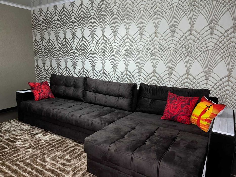 посуточно  2 ком кв 7 микрорайон 8 дом в 5 мин до Каспийского моря.