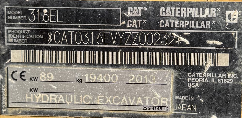 Excavator senile Cat 316E L nu volvo liebherr hitachi