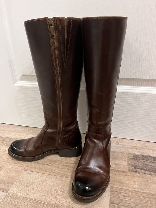 Дамски кожени ботуши (37 номер)