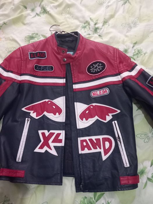 Geaca moto piele , mărime L