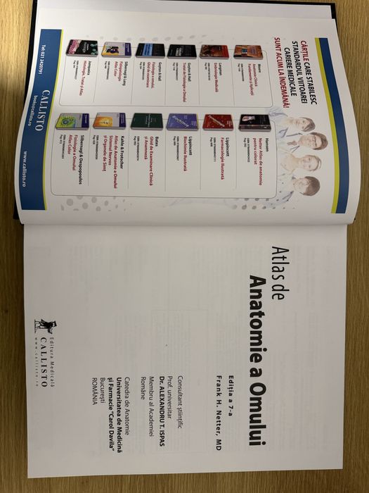 Atlas de anatomie a omului – ediția a VII-a (color, limba română)