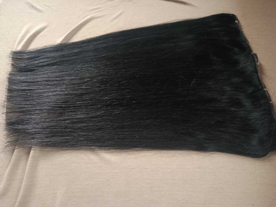 Естествена коса  на щипки