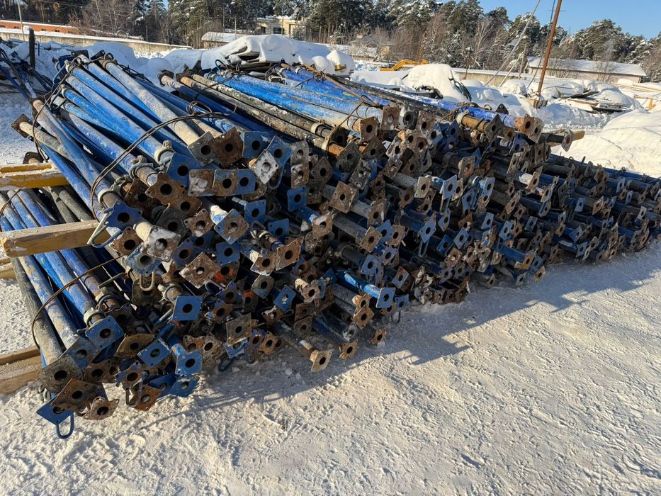 Телескопические стойки 4м 6400тенге  L2m max 4m (3.7 рабочая длина)