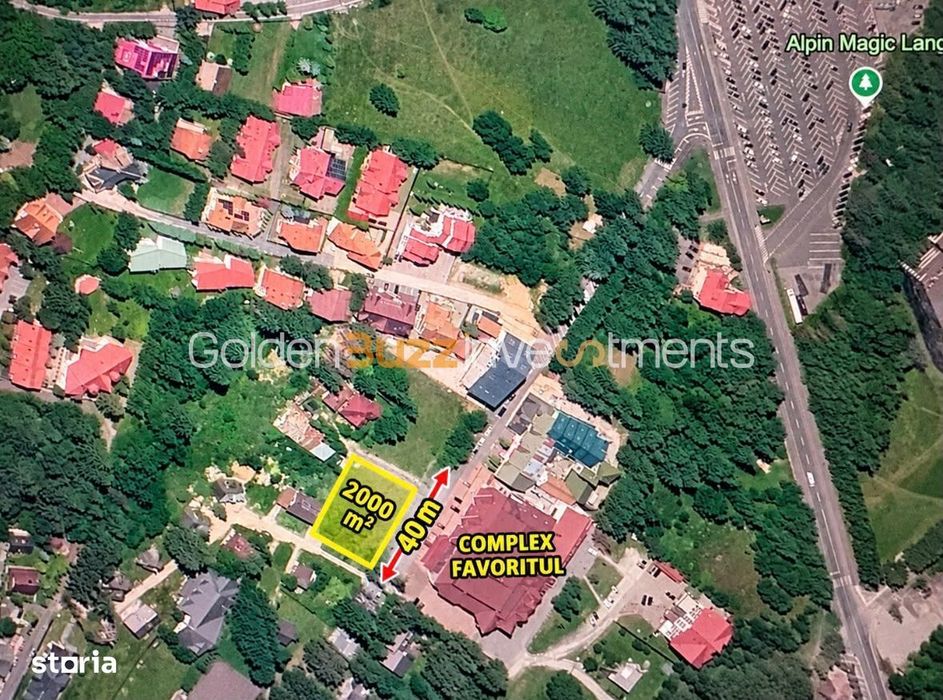 Teren cu autorizație de construire pentru hotel boutique Poiana Brașov