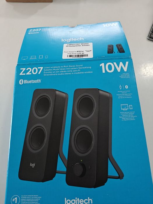 Boxe PC Logitech Z207 Bluetooth sau cu Fir