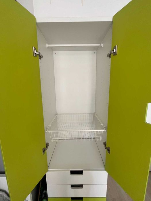 Детски гардероб и легло с матрак Ikea