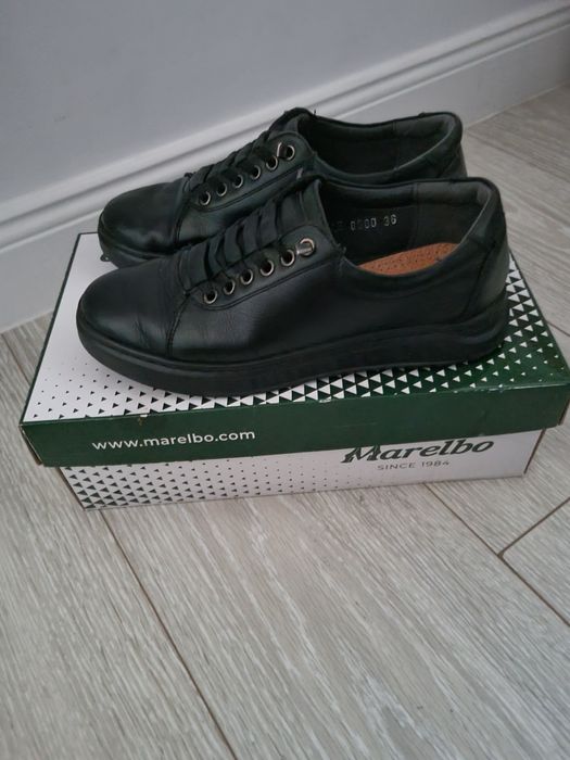 Pantofi băieți din piele marca Marelbo marime 36