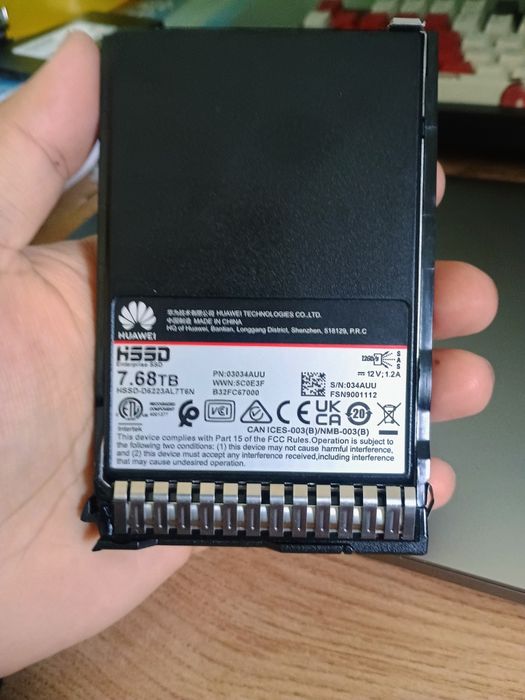 Huawei 7.68TB SAS SSD 12Gb/s Enterprise 2.5” Server Drive