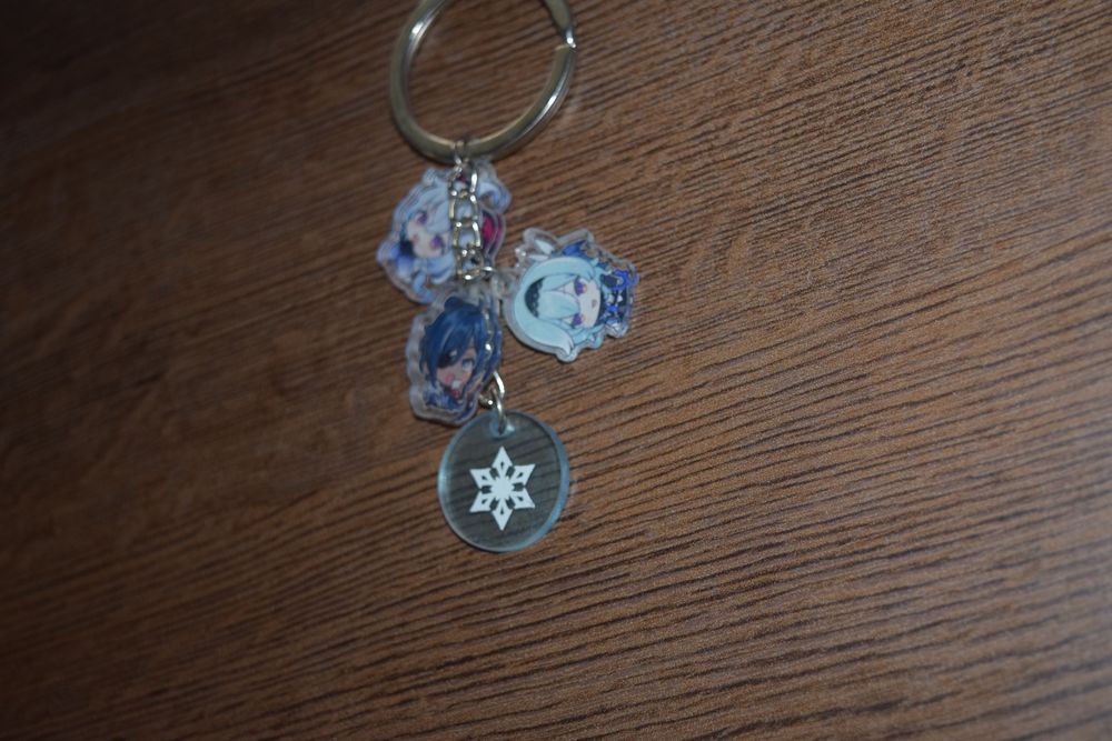 Keychain genshin impact cryo eula kaeya ganyu